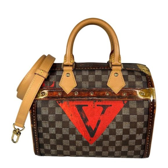 Louis Vuitton Handbags - Louis Vuitton Transformed Speedy Bag Damier Ebene Time Trunk V Bandouliere 25 LV